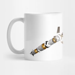 Saturn V rocket, Apollo mission, artwork (C029/9151) Mug